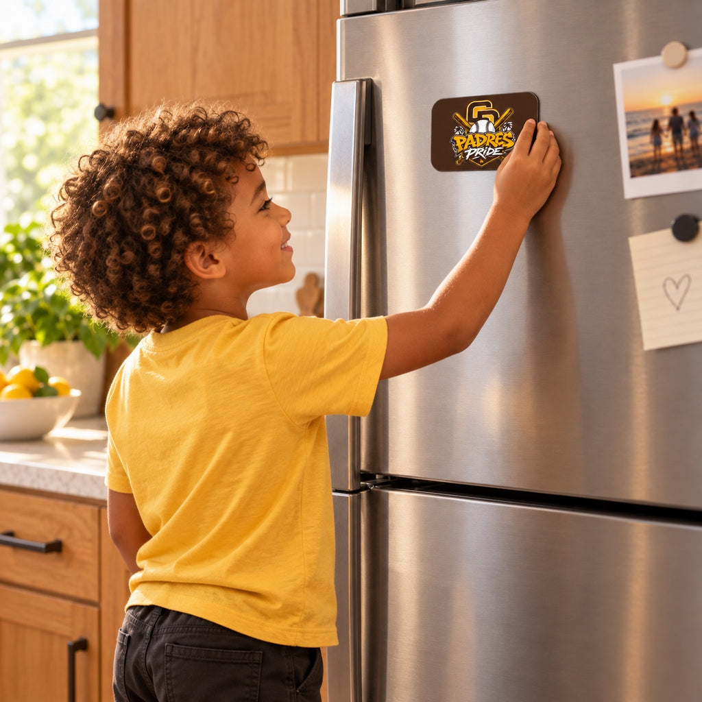 Padres Pride Baseball Refrigerator Magnet